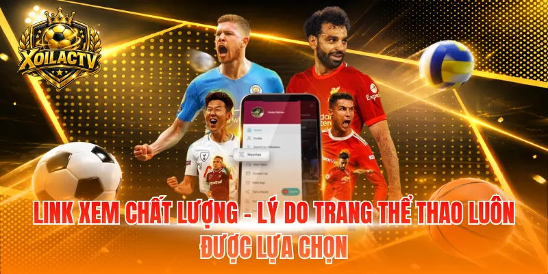 Link xem chất lượng - Lý do trang thể thao luôn được lựa chọn