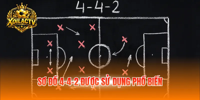 Sơ đồ 4-4-2 được các HLV sử dụng phổ biến