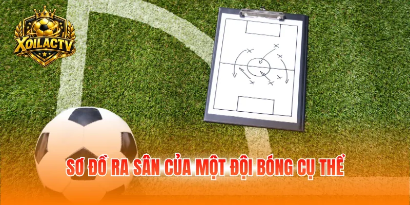 Sơ đồ ra sân của một đội bóng cụ thể